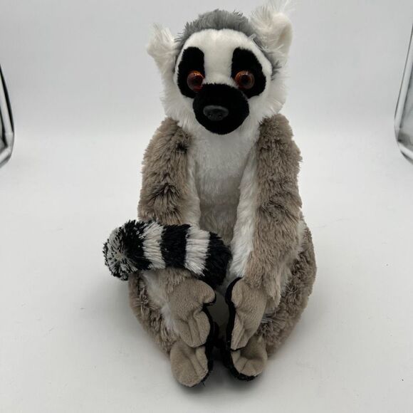 Wild Republic Lemur Ringtail Realistic Soft Stuffed Animal Plush 12” - Picture 1 of 9